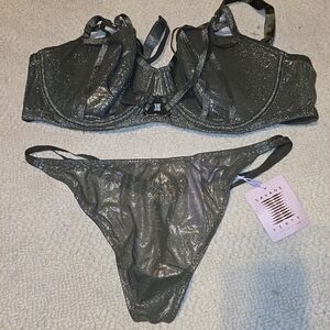 Savage X Fenty Shimmering Bikini Set